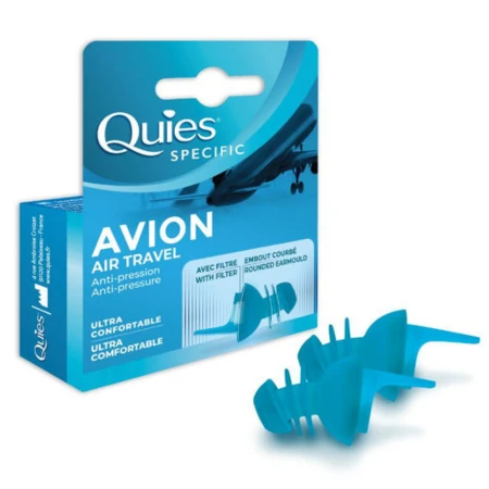 QUIES Avion ultra comfortable chrániče sluchu do lietadla 1 x 2 ks