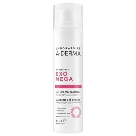 A-DERMA Exomega upokojujúci gél-krém na tvár 40 ml