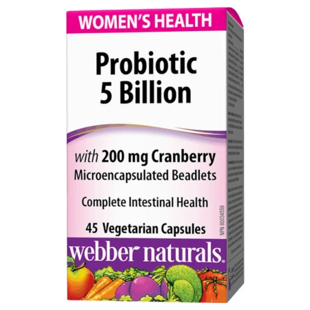 WEBBER NATURALS Probiotiká s brusnicami pre ženy 45 kapsúl