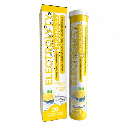 APATEKA Electrolyty immuno šumivé tablety citrón 20 tabliet