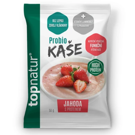TOPNATUR Probio kaša jahoda s proteínom 50 g