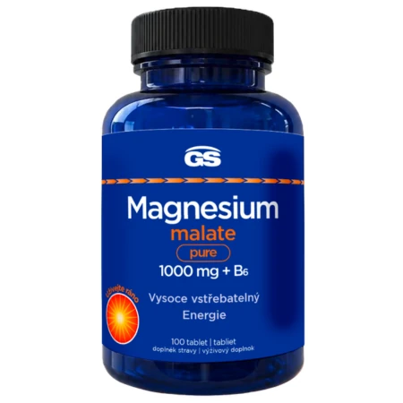 GS Magnesium malate pure 1000 mg + B6 100 + 10 tabliet