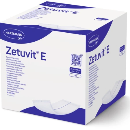 ZETUVIT E nesterilný nasiakavý kompres 20x40 cm 30 ks