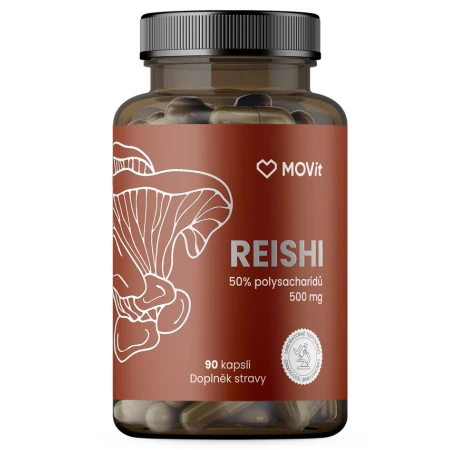 MOVit Reishi 50% polysacharidov 500 mg 90 kapsúl