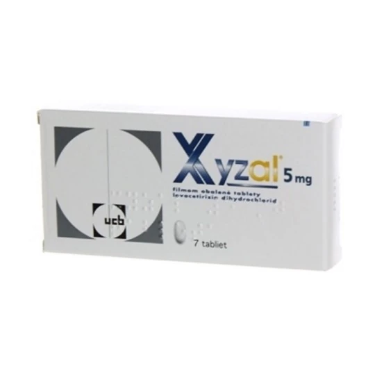 XYZAL 5 mg 7 tabliet