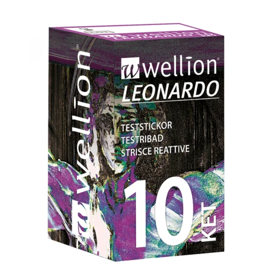 WELLION leonardo ket prúžky testovacie 10 kusov