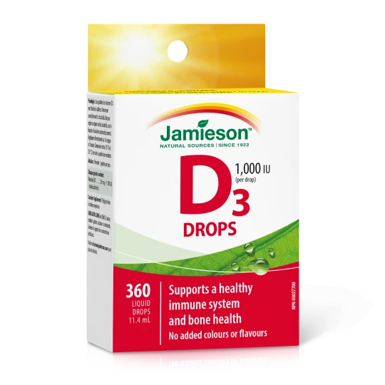 JAMIESON Vitamín D3 1000 IU kvapky 11,4 ml