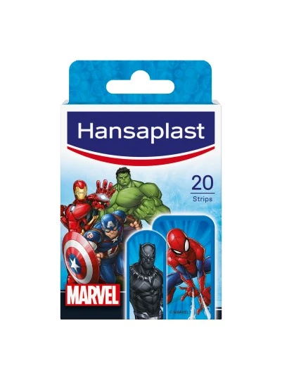 HANSAPLAST Marvel náplasť s detským motívom, stripy 20 kusov