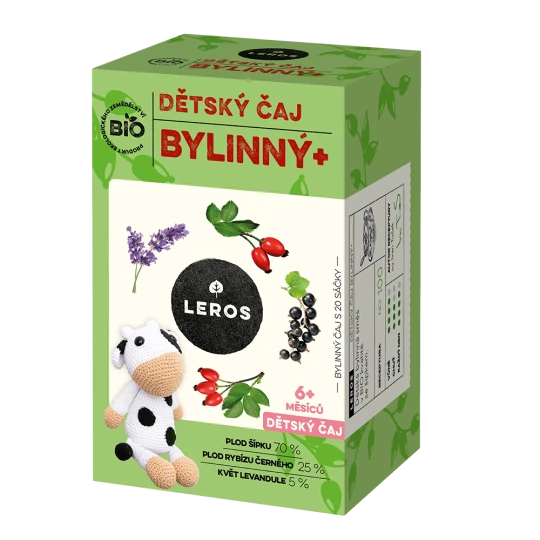 LEROS Bio detský čaj bylinný+ 20 x 2 g