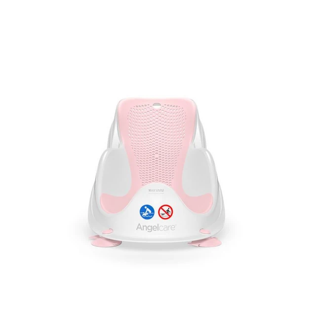 ANGELCARE Lehátko do vane fit light pink pre deti 0-6 mesiacov 1 ks