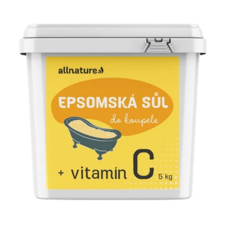 ALLNATURE Epsomská soľ do kúpeľa s vitamínom C 5 kg