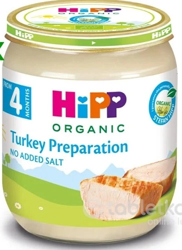 HiPP Príkrm BIO morčacie mäso pyré 125 g