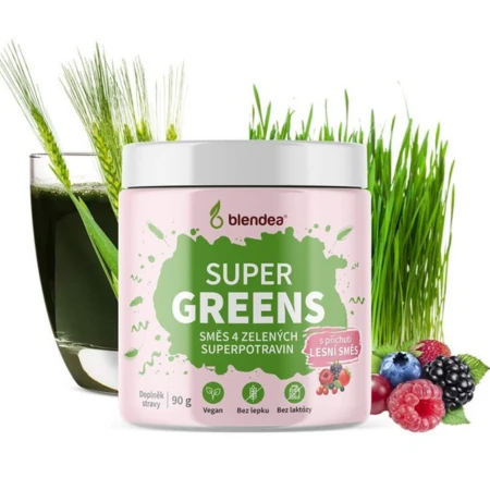 BLENDEA Supergreens prášok s príchuťou lesná zmes 90 g