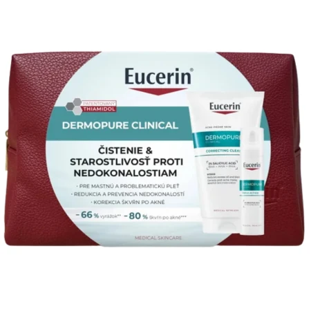 EUCERIN DERMOPURE CLINICAL Kazeta čistiaci gél + fluid 150 ml + 40 ml 1 x 1 set