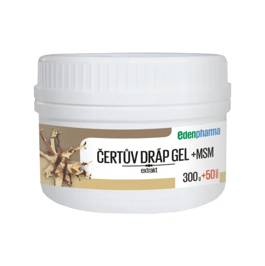 EDENPHARMA Čertov pazúr gél + MSM 300 g + 50 g ZADARMO