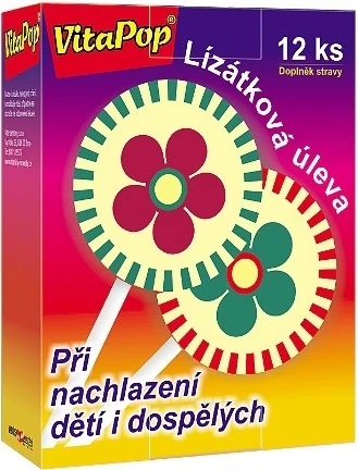 VITAPOP lízanka pri nachladnutí 12 kusov