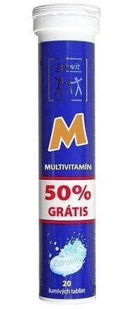 ZDROVIT Multivitamín 50% grátis 20 šumivých tabliet