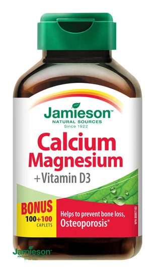 JAMIESON Vápnik, horčík s vitamínom D3 200 tabliet