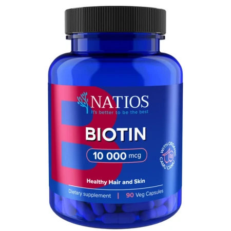 NATIOS Biotin 10 000 mcg 90 kapsúl