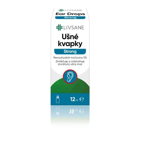 LIVSANE Ušné kvapky extra silné s karbamidperoxidom 12 ml