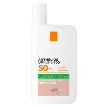 LA ROCHE-POSAY Anthelios 400  tónovaný fluid s ochranným faktorom pre citlivú mastnú pleť SPF50+ 50 ml
