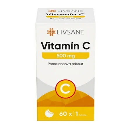 LIVSANE Vitamín C 500 mg 60 žuvacích tabliet