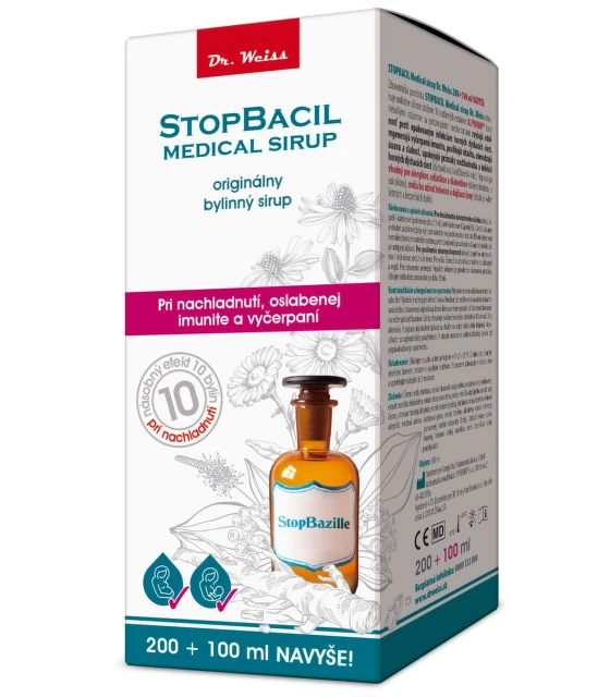 DR. WEISS Stopbacil medical sirup 200 + 100 ml ZADARMO
