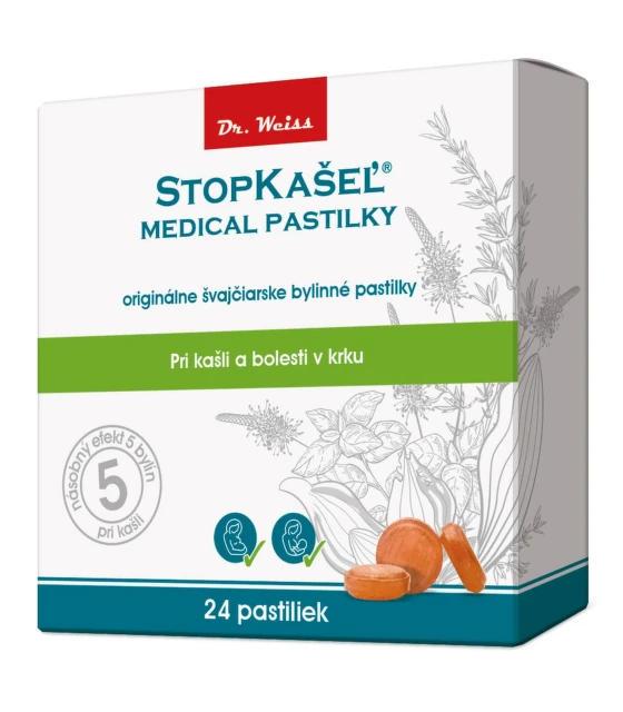 DR. WEISS Stopkašeľ medical 24 pastiliek