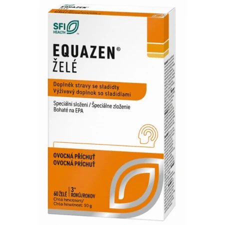 EQUAZEN Želé s ovocnou príchuťou 60 ks