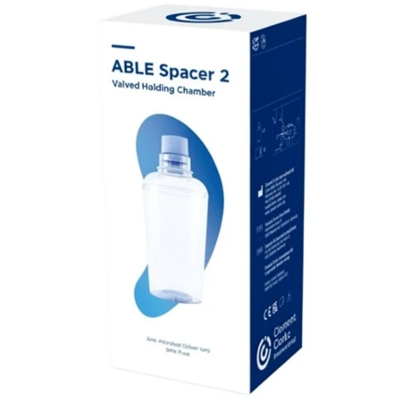 ABLE SPACER 2 Nadstavec inhalačný - s ventilom a náustkom 1 ks