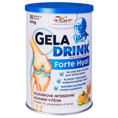 GELADRINK Forte hyal kĺbová výživa pomarančový nápoj 420 g