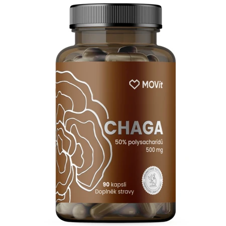 MOVit Chaga 50% polysacharidov 500 mg 90 kapsúl