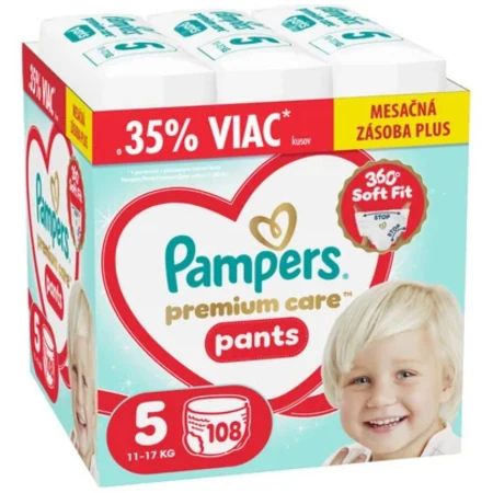 PAMPERS Premium care pants 5 11-17 kg 108 ks