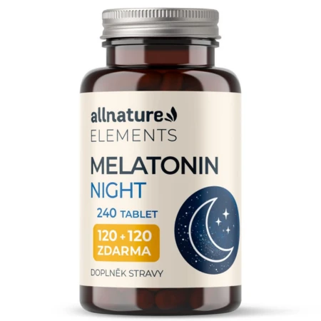 ALLNATURE Elements melatonin night 120 + 120 tabliet zdarma