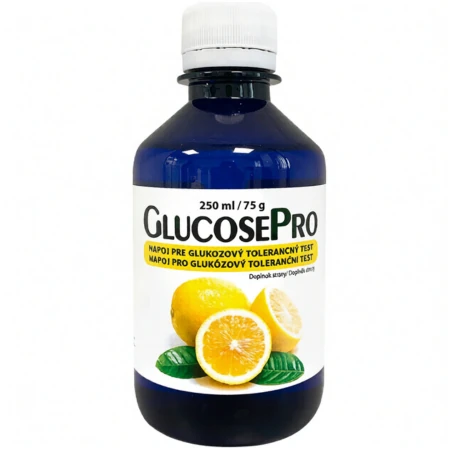 GLUCOSE Pro nápoj pre glukózový tolerančný test citrón 250 ml