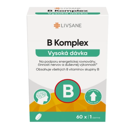 LIVSANE B-komplex vysoká dávka 60 tabliet