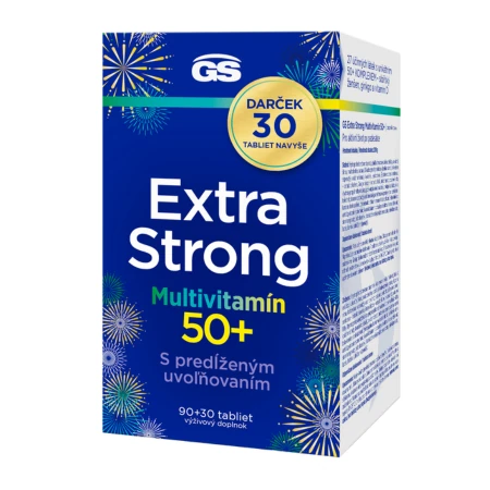 GS Extra strong multivitamín 50 darček 120 tabliet