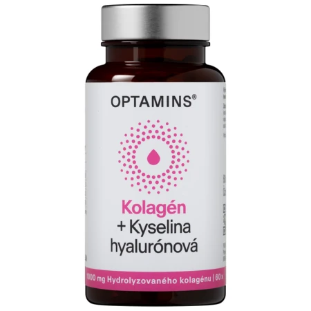 OPTAMINS Kolagén + kyselina hyalurónová 60 kapsúl