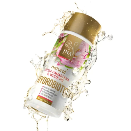 INA HYDROBIOTIC Ruža & jedľa biela pleťová voda starostlivosť o zrelú pleť 150 ml