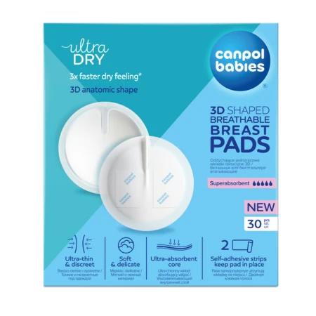 CANPOL BABIES Tampóny laktačné 3D 30 ks