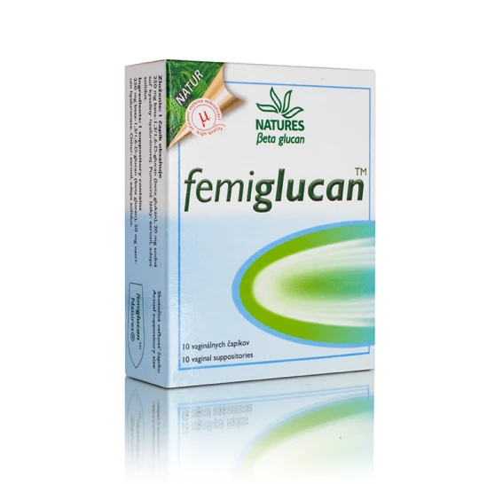 NATURES Femiglucan 10 vaginálnych čapíkov