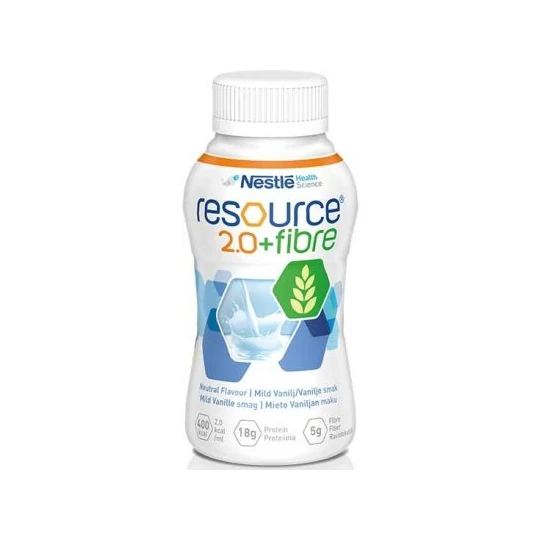 RESOURCE 2,0+ Fibre neutrálna príchuť 4 x 200 ml