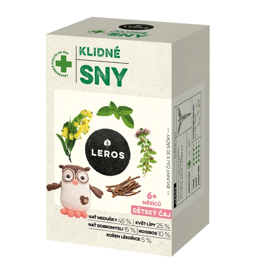 LEROS Detský čaj pokojné sny 20 x 1,5 g