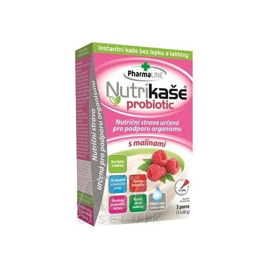 NUTRIKAŠA Probiotic s malinami 3 X 60 g