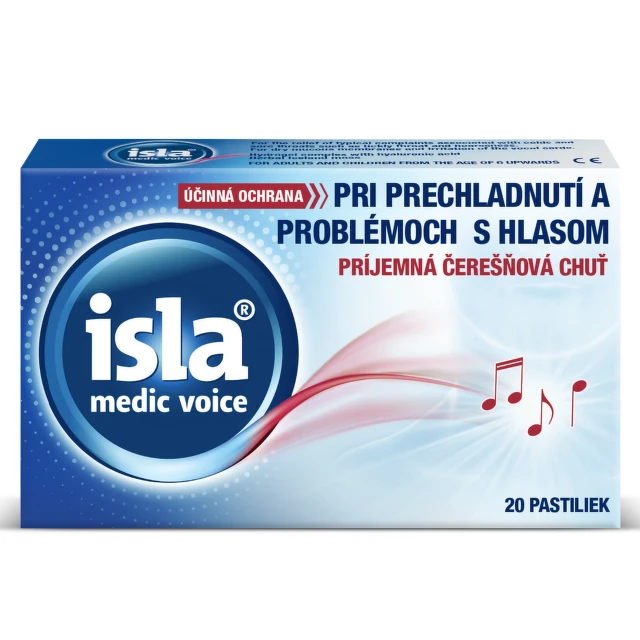 ISLA Medic voice pastilky čerešňová príchuť 20 ks