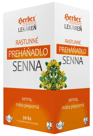 HERBEX Lekáreň rastlinné preháňadlo senna 20 x 2 g