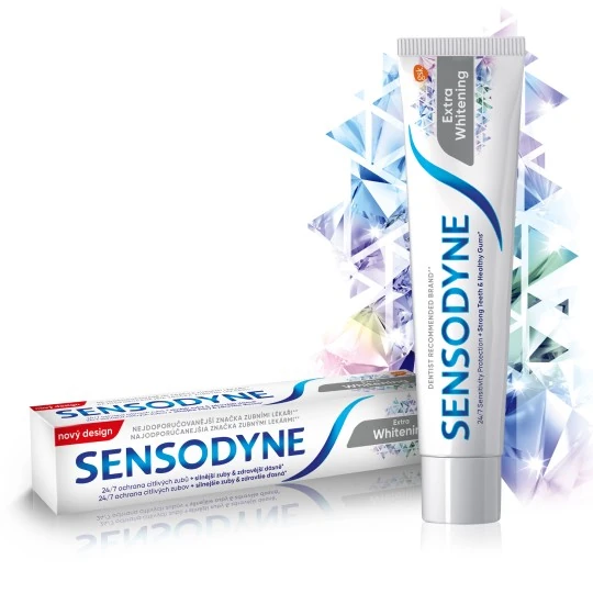 SENSODYNE Extra whitening zubná pasta 24/7 ochrana citlivých zubov 75 ml