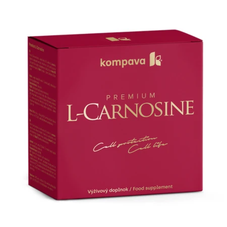 KOMPAVA Premium L-carnosine 60 kapsúl + 10 šumivých tabliet ZADARMO