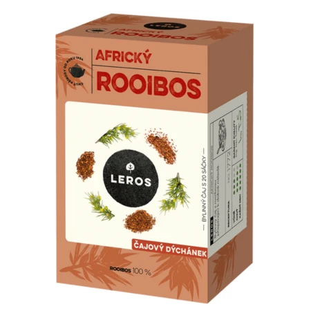 LEROS Čajová chvíľka africký rooibos bylinný čaj 20 x 2 g
