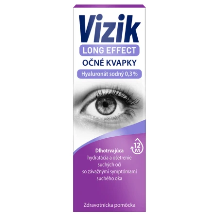 VIZIK Long effect očné kvapky s hyaluronátom sodným 0,3 % 10 ml